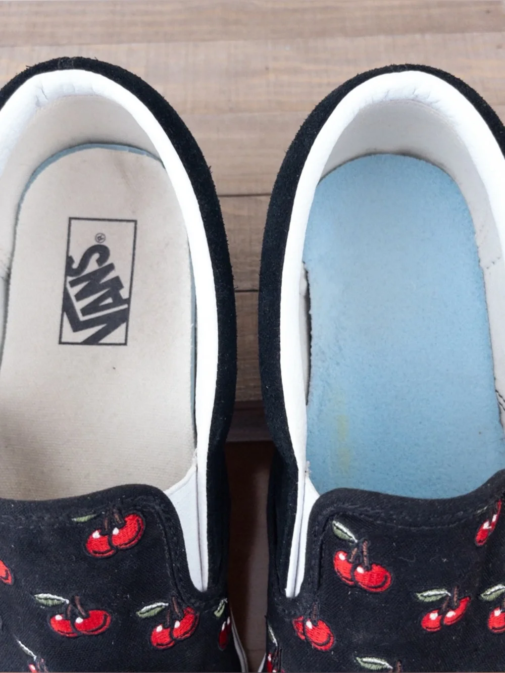 Vans Slip-On Sneakers with Red Cherry Print-Unisex